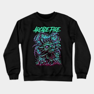 FIRE ARCADE BAND Crewneck Sweatshirt